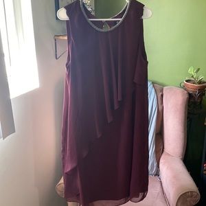 SLNY dress| wine color| size 18w